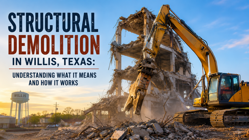 Structural Demolition in Willis, Texas: Understanding What It Means and How It Works